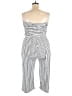 J for Justify Stripes White Jumpsuit Size 2X - photo 2