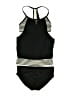 Nike Stripes Black Two Piece Swimsuit Size M - photo 1