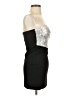 RolyPoly Metallic Silver Cocktail Dress Size S - photo 4