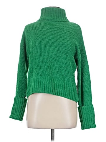 Pink Rose Turtleneck Sweater (view 1)