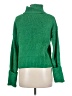 Pink Rose 100% Polyester Solid Green Turtleneck Sweater Size M - photo 2