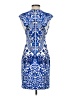 Boston Proper Graphic Blue Cocktail Dress Size 0 - photo 2
