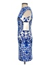 Boston Proper Graphic Blue Cocktail Dress Size 0 - photo 5