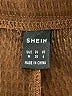 Shein 100% Polyester Solid Brown Shorts Size 6 - photo 3