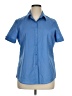 Foxcroft Blue Short Sleeve Blouse Size 16 - photo 1