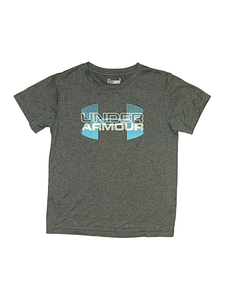 Pre-owned Under Armour Kids' Short Sleeve T-shirt In Gray