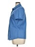 Foxcroft Blue Short Sleeve Blouse Size 16 - photo 5
