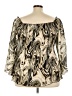 Blue Diamond Plus Gold 3/4 Sleeve Blouse Size 22 - photo 2