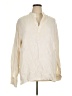 Elan 100% Linen Ivory Long Sleeve Blouse Size XL - photo 1