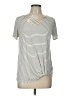Rae Mode Gray Short Sleeve Top Size L - photo 1