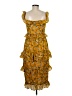 Tularosa 100% Polyester Yellow Cocktail Dress Size M - photo 2
