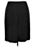 Due Per Due 100% Silk Solid Black Silk Skirt Size 16 - photo 2
