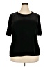 Jaclyn Smith Black Short Sleeve Top Size XXL - photo 1