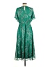 Dana Buchman 100% Polyester Paisley Green Casual Dress Size M - photo 2