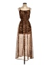 Forever 21 100% Polyester Animal Print Brown Cocktail Dress Size S - photo 1