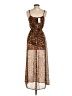 Forever 21 100% Polyester Animal Print Brown Cocktail Dress Size S - photo 2