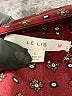 Le Lis 100% Polyester Polka Dots Burgundy Long Sleeve Blouse Size L - photo 7