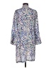 Robert Graham 100% Silk Print Blue Casual Dress Size M - photo 2