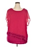 Alyx 100% Polyester Pink Short Sleeve Blouse Size 2X - photo 1