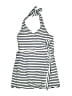 J.Crew Stripes Ivory Blue Swimsuit Cover Up Size 6 - photo 1