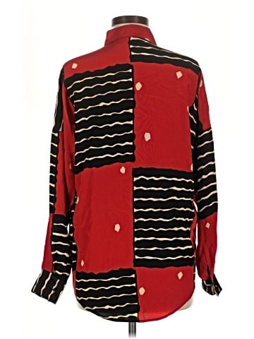Linda Allard Ellen Tracy Long Sleeve Silk Top (view 2)