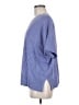 Splendid Blue Short Sleeve Top Size M - photo 5