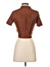 Sandro Brown Short Sleeve Blouse Size XS (0) - photo 2