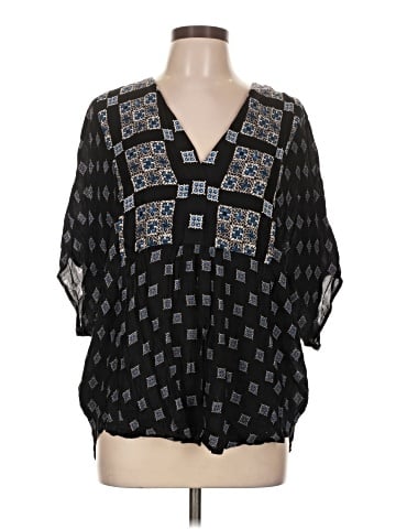 BCBGMAXAZRIA 3/4 Sleeve Blouse (view 1)