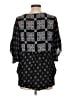 BCBGMAXAZRIA 100% Viscose Black 3/4 Sleeve Blouse Size L - photo 2