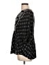 BCBGMAXAZRIA 100% Viscose Black 3/4 Sleeve Blouse Size L - photo 5