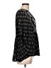BCBGMAXAZRIA 100% Viscose Black 3/4 Sleeve Blouse Size L - photo 4