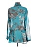 ETRO 100% Polyester Teal Long Sleeve Blouse Size EU (IT) 44 / US 8 - photo 2