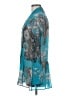 ETRO 100% Polyester Teal Long Sleeve Blouse Size EU (IT) 44 / US 8 - photo 5