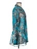 ETRO 100% Polyester Teal Long Sleeve Blouse Size EU (IT) 44 / US 8 - photo 4
