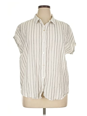 Eileen Fisher Short Sleeve Button-Down Shirt (view 1)