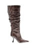 MICHAEL Michael Kors 100% Leather Snake Print Brown Boots Size 5 - photo 1