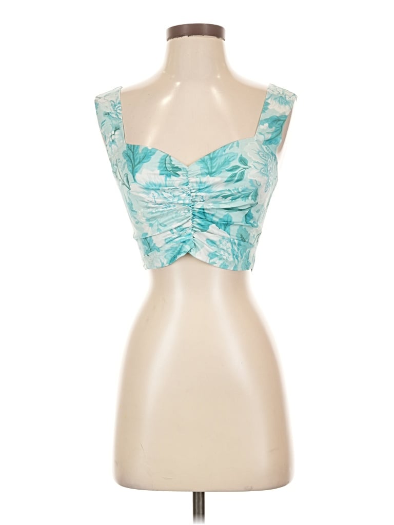 Runaway Tube Top Teal Strapless Neckline Tops