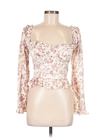 ASTR The Label 3/4 Sleeve Blouse (view 1)