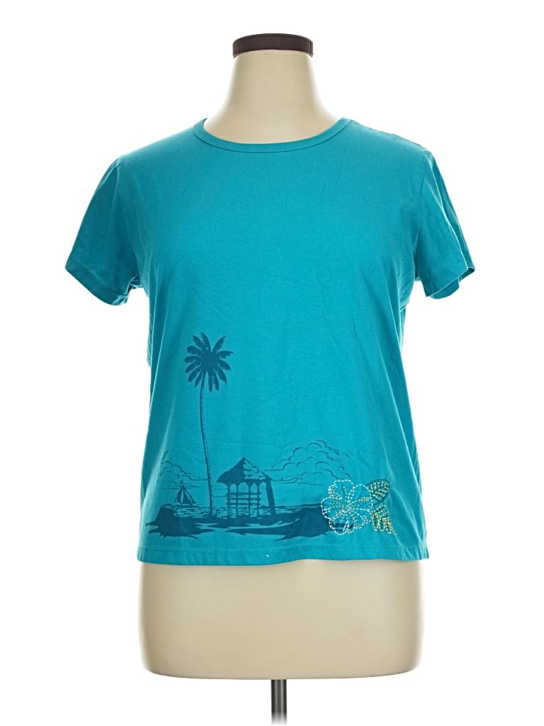 Pre-owned White Stag Short Sleeve T-shirt In Teal