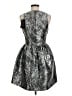 McQ Alexander McQueen Metallic Silver Cocktail Dress Size EU 38 / US 8 - photo 2
