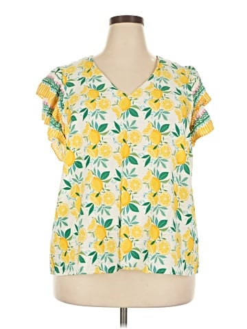C&C California Short Sleeve Blouse (view 1)