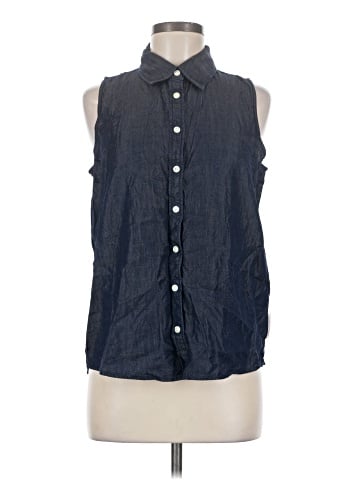CALVIN KLEIN JEANS Sleeveless Button-Down Shirt (view 1)