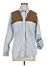 Cabela's Color Block Blue 3/4 Sleeve Button-Down Shirt Size S - photo 1