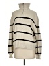 Hollister Stripes Ivory Tan Turtleneck Sweater Size S - photo 1