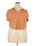 Active Brown Short Sleeve Top Size XXL - photo 1