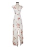 Primark 100% Viscose Floral Ivory Casual Dress Size 4 - photo 1