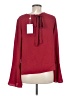 WAYF Burgundy Long Sleeve Blouse Size M - photo 2