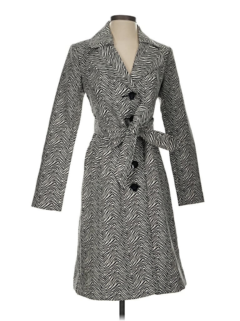 Pre-owned Cabi Trenchcoat In Gray