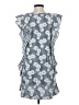 Koch Checkered-gingham Blue Casual Dress Size S - photo 2