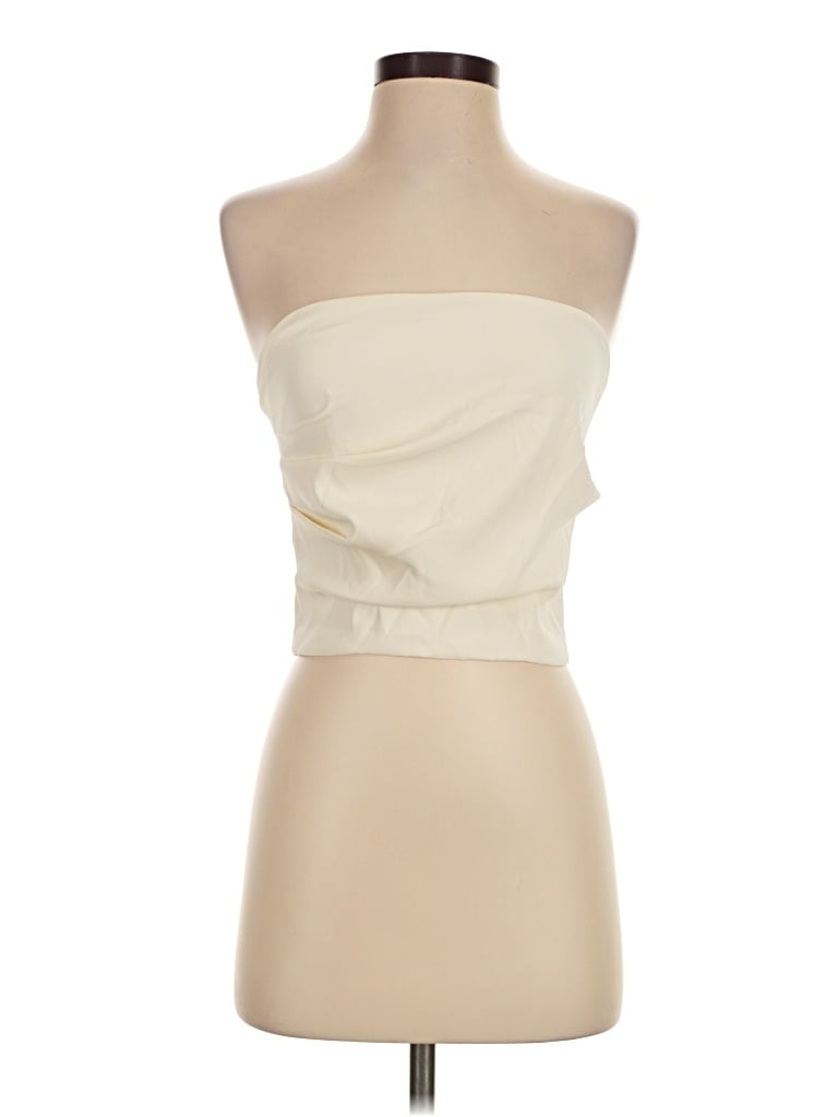 Pre-owned Sndys Tube Top Ivory Strapless Neckline Tops